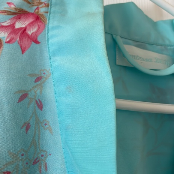 Vintage floral spring summer kimono robe lingerie - Picture 6 of 8